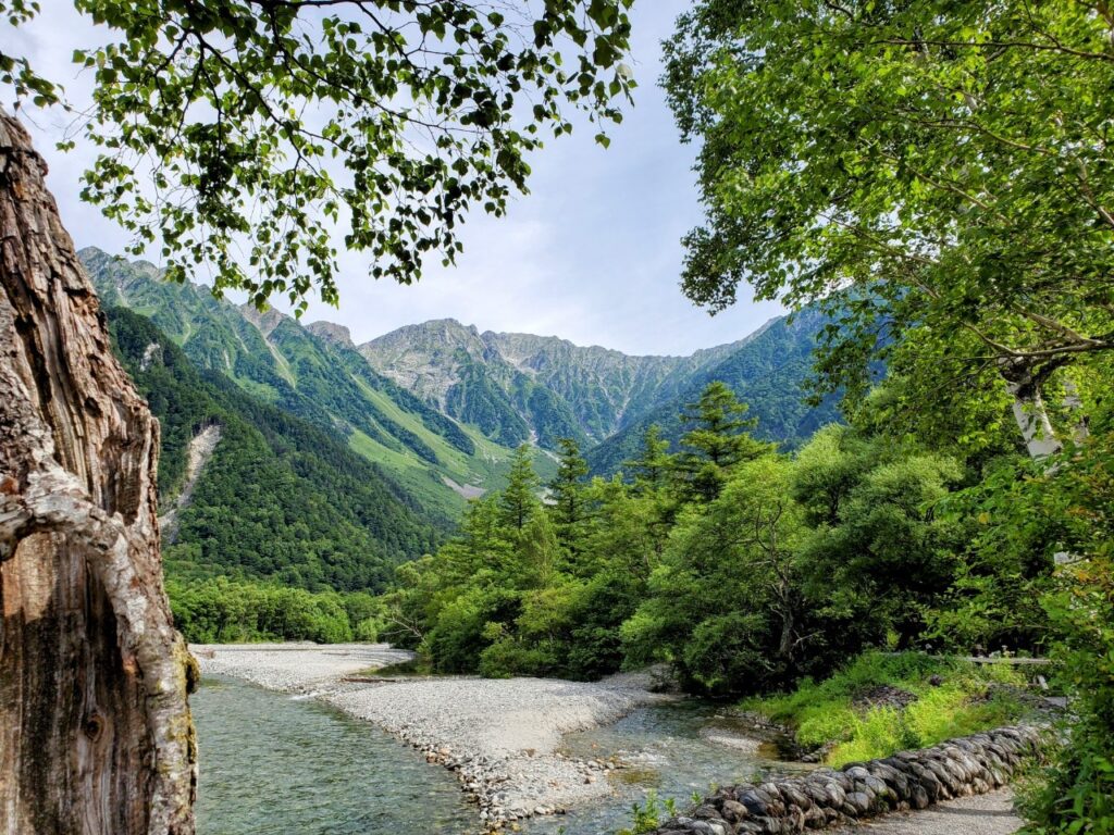 長野県、夏の上高地